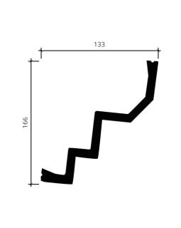 Карниз Европласт 1.50.260 Пенополиуретан 2000*166*133 мм-foto4