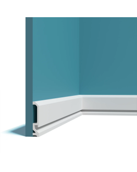 Плинтус P235 Перфект Плюс XPS Полимер 2000*120*22 мм-foto2