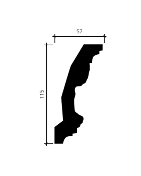Карниз Европласт 1.50.124 Пенополиуретан 2000*115*55 мм-foto4