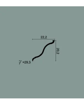 C335 карниз Orac Decor Полиуретан-foto3