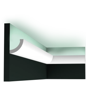 C362 Карниз для скрытого освещения Curve Orac Decor Полиуретан