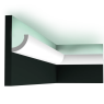 C362 Карниз для скрытого освещения Curve Orac Decor Полиуретан