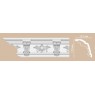 Потолочный плинтус с орнаментом Decomaster DT 9885 (170*140*2400)
