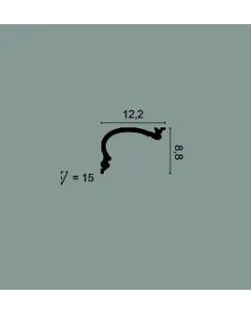 C341F Карниз гибкий Heritage M Orac Decor Полиуретан-foto2