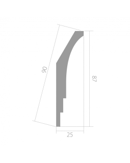 Карниз Ultrawood CR 0026 ЛДФ, CR 0026 W Дерево 2000-2440*87*25 мм-foto5