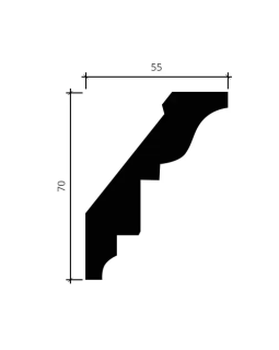 Карниз Европласт 1.50.196 Пенополиуретан 2000*70*53 мм-foto4