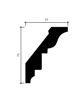 Карниз Европласт 1.50.196 Пенополиуретан 2000*70*53 мм-foto4