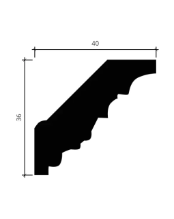 Карниз Европласт 1.50.204 Пенополиуретан 2000*36*40 мм-foto4
