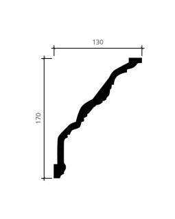 Карниз Европласт 1.50.201 Пенополиуретан 2000*171*130 мм-foto4