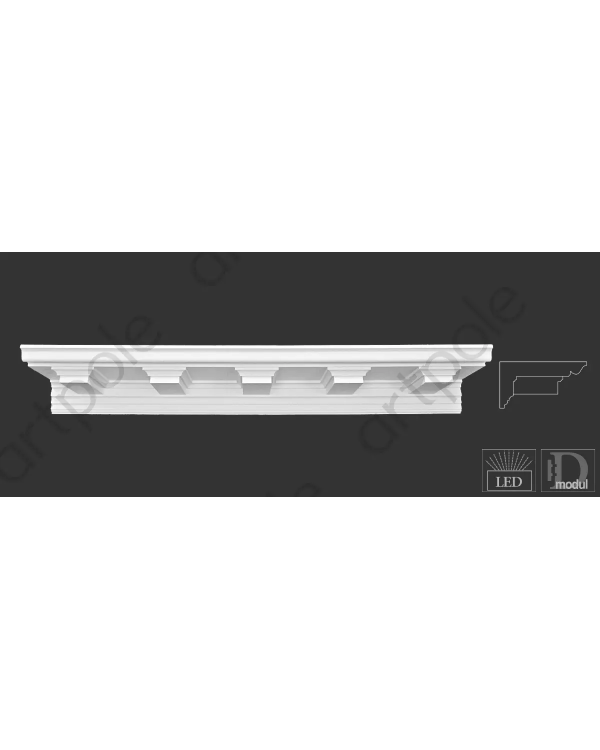 Карниз орнаментальный SK37 Artpole Гипс