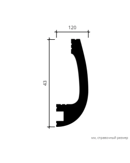 Карниз Европласт 6.50.709 Композит Новый 2000*43*120 мм-foto4