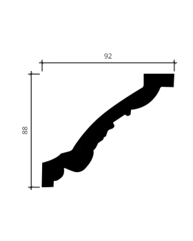 Карниз Европласт 1.50.198 Пенополиуретан 2000*87*92 мм-foto4