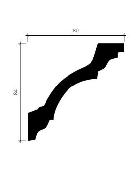 Карниз Европласт 1.50.113 гибкий Пенополиуретан 2000*83*80 мм-foto2