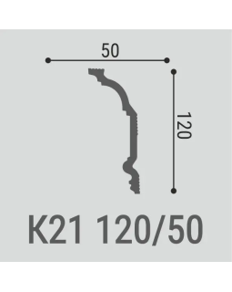 Карниз Bello Deco К21 XPS Полимер 2000*120*50 мм-foto2