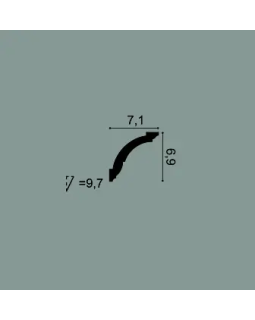 CX100F Карниз гибкий Orac Decor Дюрополимер-foto2