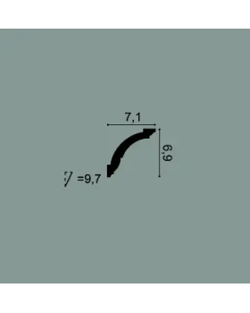 CX100F Карниз гибкий Orac Decor Дюрополимер-foto2