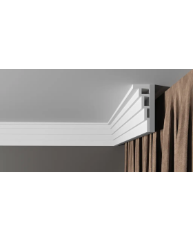 Карниз Decor Dizayn DD514 Полистирол 2000*120*43 мм-foto8