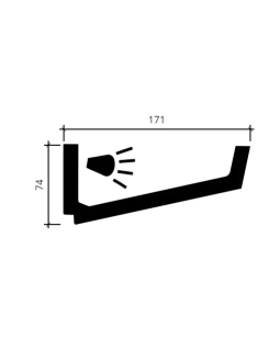 Карниз Европласт 1.50.212 Пенополиуретан 2000*74*169 мм-foto3