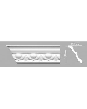 Плинтус потолочный с орнаментом Decomaster 95090/15 (105х100х2400мм)
