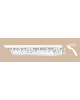 Потолочный плинтус с орнаментом Decomaster DT 9815 (67*70*2400