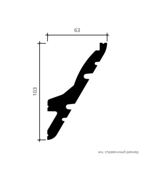 Карниз Европласт 6.50.704 Композит Новый 2000*105*61 мм-foto6