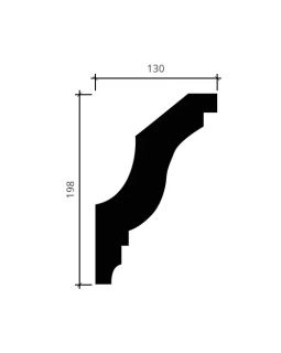 Карниз Европласт 1.50.273 Пенополиуретан 2000*198*130 мм-foto4