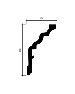 Карниз Европласт 1.50.253 гибкий Пенополиуретан 2000*109*64 мм-foto2