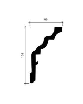 Карниз Европласт 1.50.253 гибкий Пенополиуретан 2000*109*64 мм-foto2