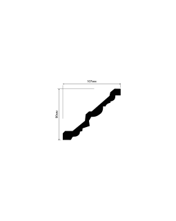 Карниз Hiwood A145 Полистирол Под покраску-foto2