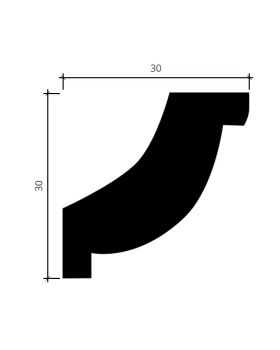 Карниз Европласт 1.50.123 Пенополиуретан 2000*30*30 мм-foto4