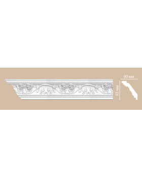 Потолочный плинтус с орнаментом Decomaster DT 9816 (93*90*2400)