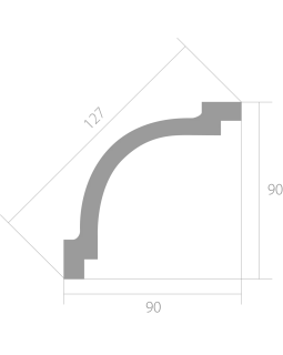 Карниз Ultrawood CR 2390, CR 2390 i ЛДФ 2000-2440*90*90 мм-foto6
