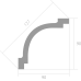 Карниз Ultrawood CR 2390, CR 2390 i ЛДФ 2000-2440*90*90 мм