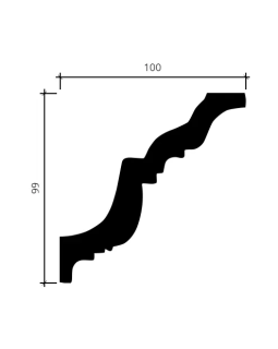 Карниз Европласт 1.50.116 Пенополиуретан 2000*100*99 мм-foto4