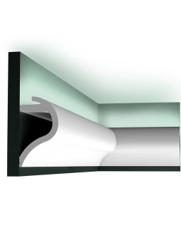 C364 Карниз для скрытого освещения Wave Orac Decor Полиуретан