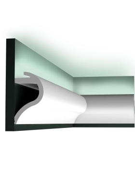 C364 Карниз для скрытого освещения Wave Orac Decor Полиуретан