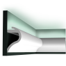 C364 Карниз для скрытого освещения Wave Orac Decor Полиуретан