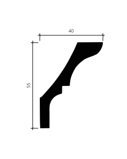 Карниз Европласт 1.50.173 Пенополиуретан 2000*55*40 мм-foto4