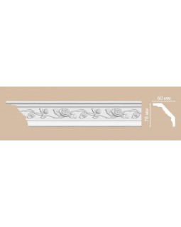 Потолочный плинтус с орнаментом Decomaster 95614 (78*60*2400)