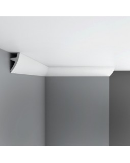 Плинтус потолочный под подсветку D502 ДМ Decomaster (75*31*2000 мм)-foto2