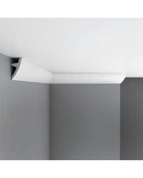Плинтус потолочный под подсветку D502 ДМ Decomaster (75*31*2000 мм)-foto2