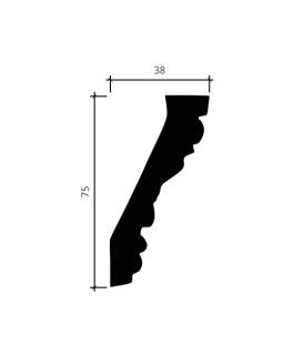 Карниз Европласт 1.50.181 Пенополиуретан 2000*75*39 мм-foto4