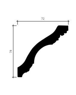 Карниз Европласт 1.50.184 Пенополиуретан 2000*73*73 мм-foto4