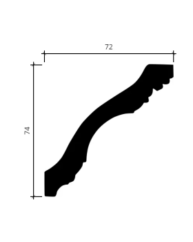 Карниз Европласт 1.50.184 Пенополиуретан 2000*73*73 мм-foto4