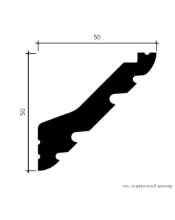 Карниз Европласт 6.50.713 Композит 2000*50*50 мм-foto5