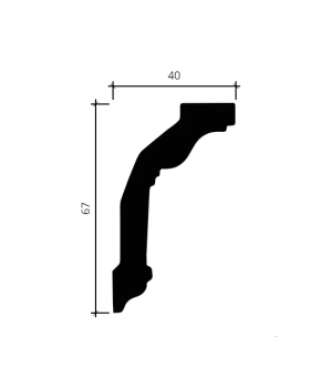 Карниз Европласт 1.50.182 Пенополиуретан 2000*69*41 мм-foto4