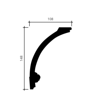 Карниз Европласт 1.50.107 Пенополиуретан 2000*148*107 мм-foto4