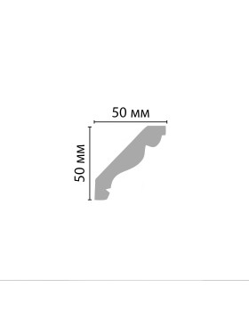 Плинтус потолочный Decomaster D155/24 ДМ (50*50*2000 мм)-foto2
