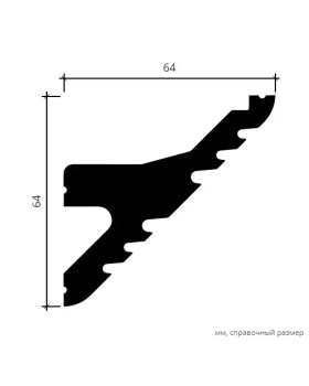Карниз Европласт 6.50.705 Композит Новый 2000*63*64 мм-foto5