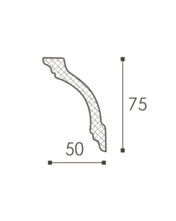 Карниз NMC Wallstyl WT14 75х50х2000 мм-foto2